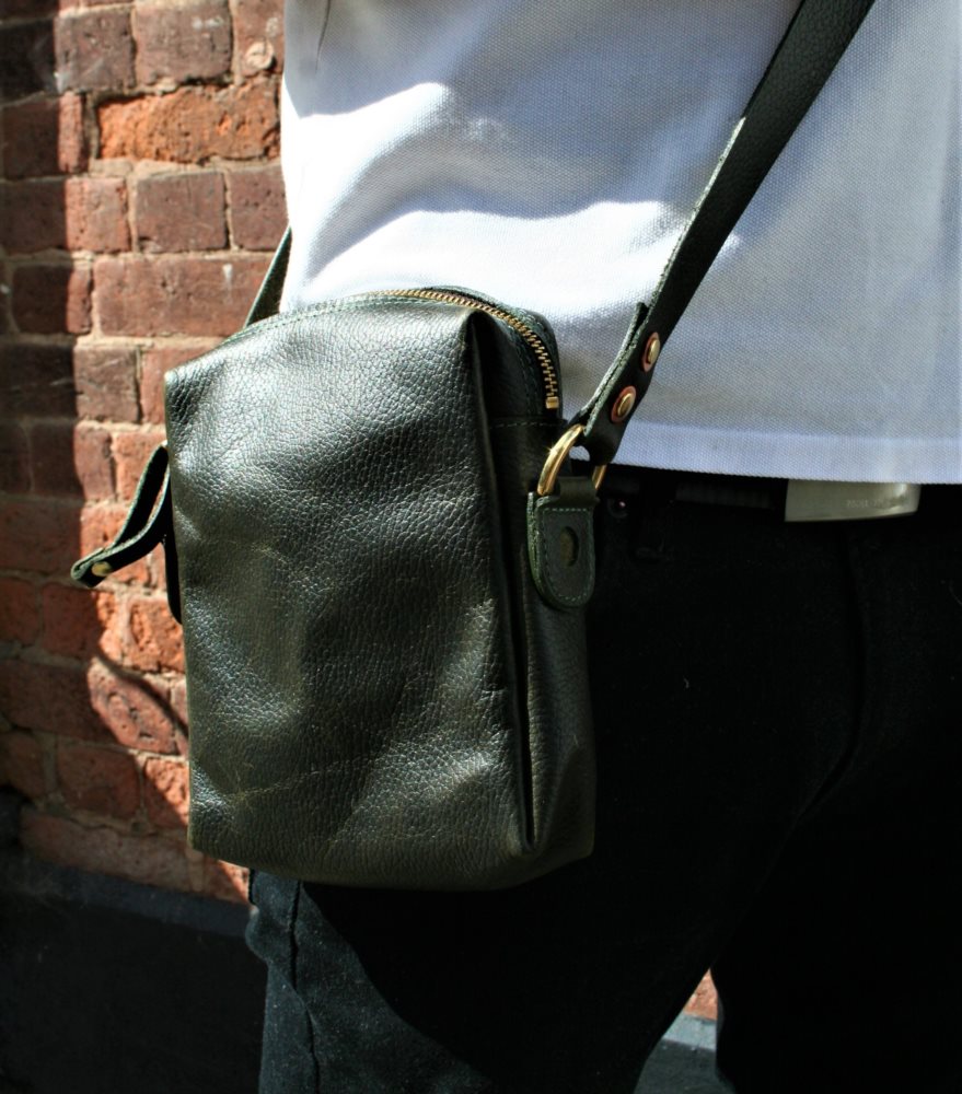 Waxed Tweed And Leather Gun slip